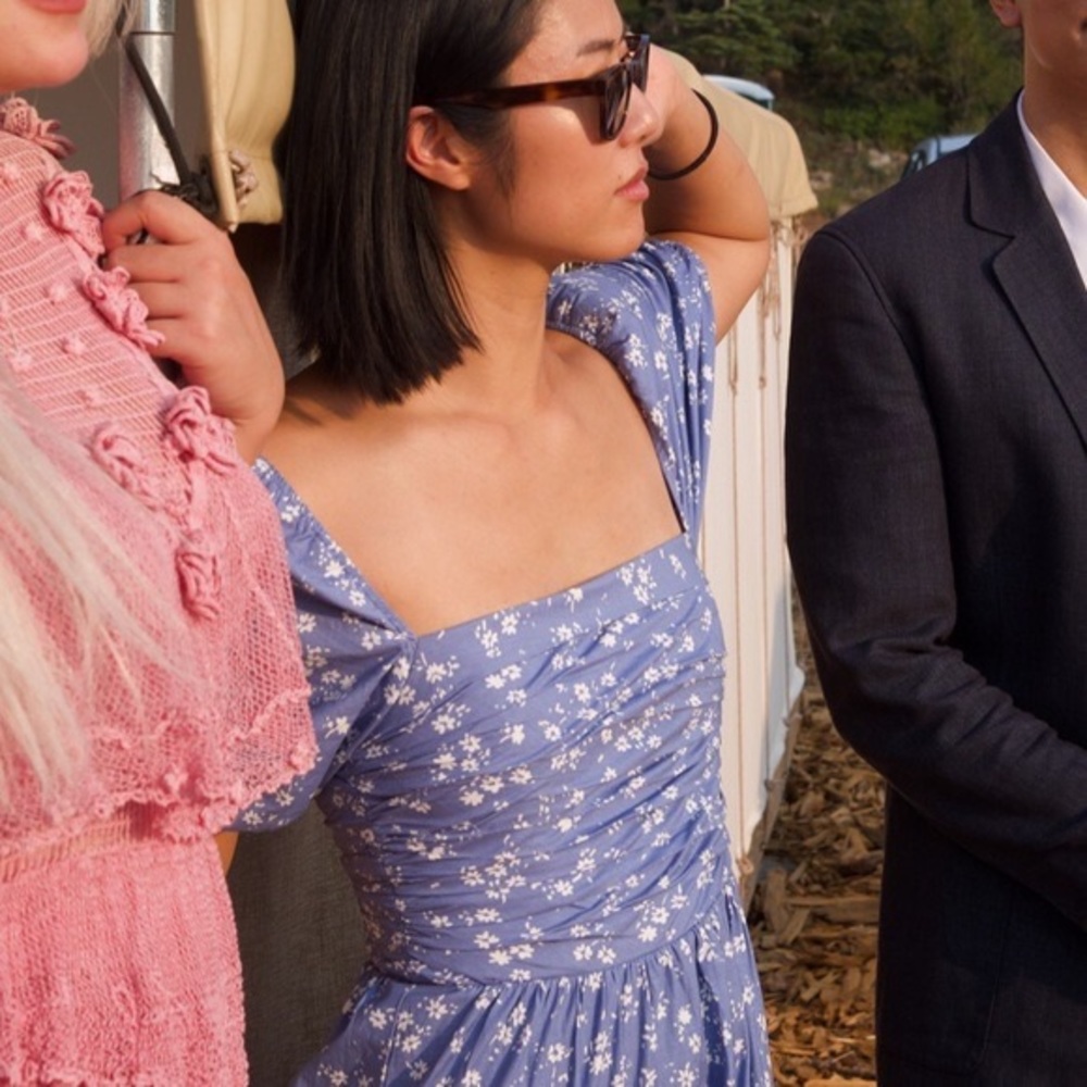 Reformation Rachelle Blue Floral Dress - Picture 7 of 11